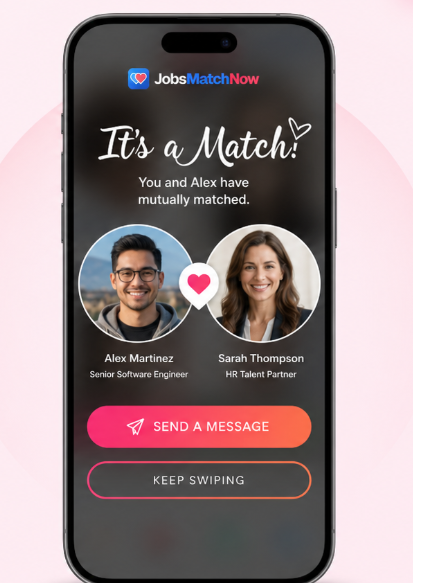 It's a Match — Alex Martinez and Sarah Thompson have mutually matched on JobsMatchNow